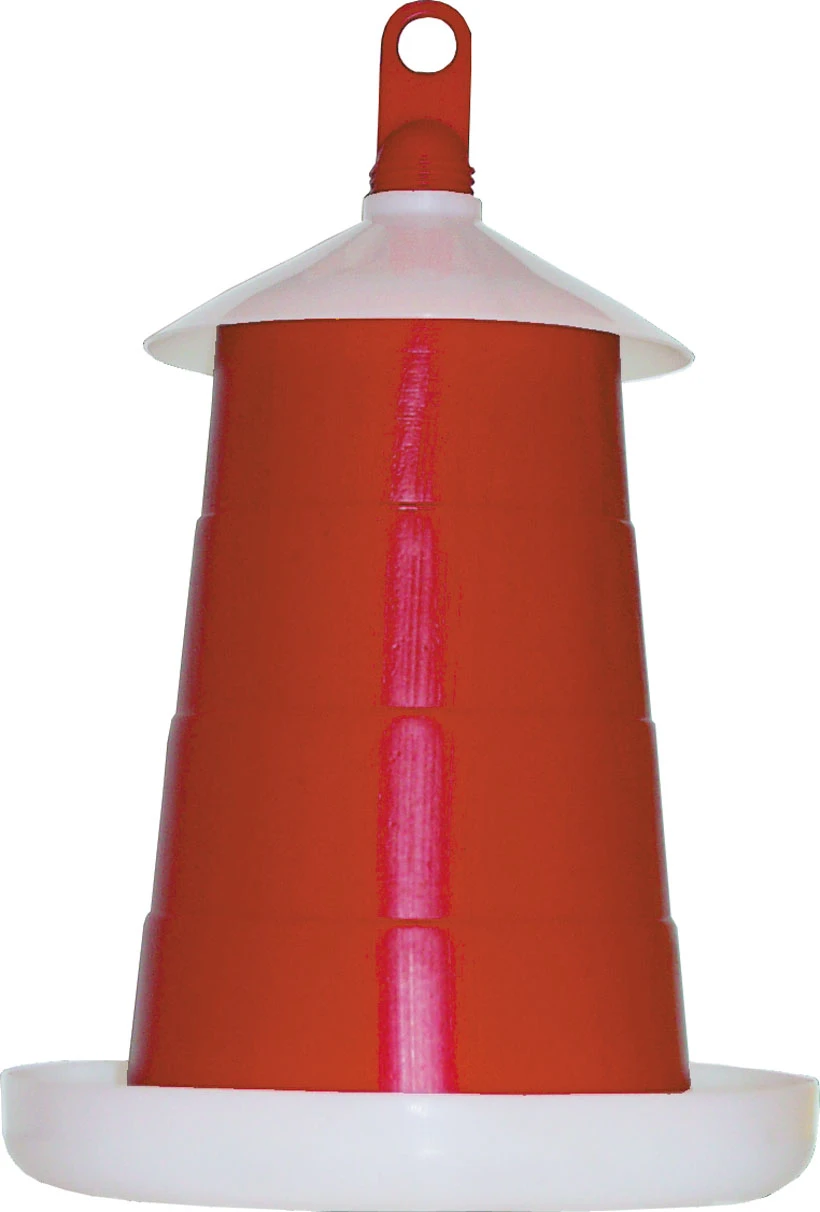 Futterautomat Für Geflügel Rot 6kg 1 Futterautomat Für Geflügel Rot 6kg