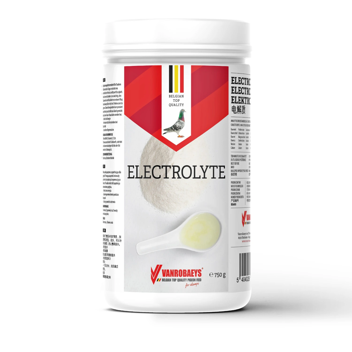 Vanrobaeys Electrolyte 750g 1 Vanrobaeys Electrolyte 750g