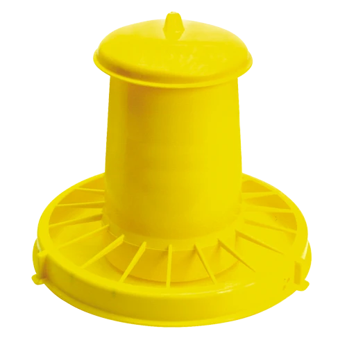 Futterautomat Mit Deckel Für Geflügel Gelb 7kg 1 Futterautomat Mit Deckel Für Geflügel Gelb 7kg