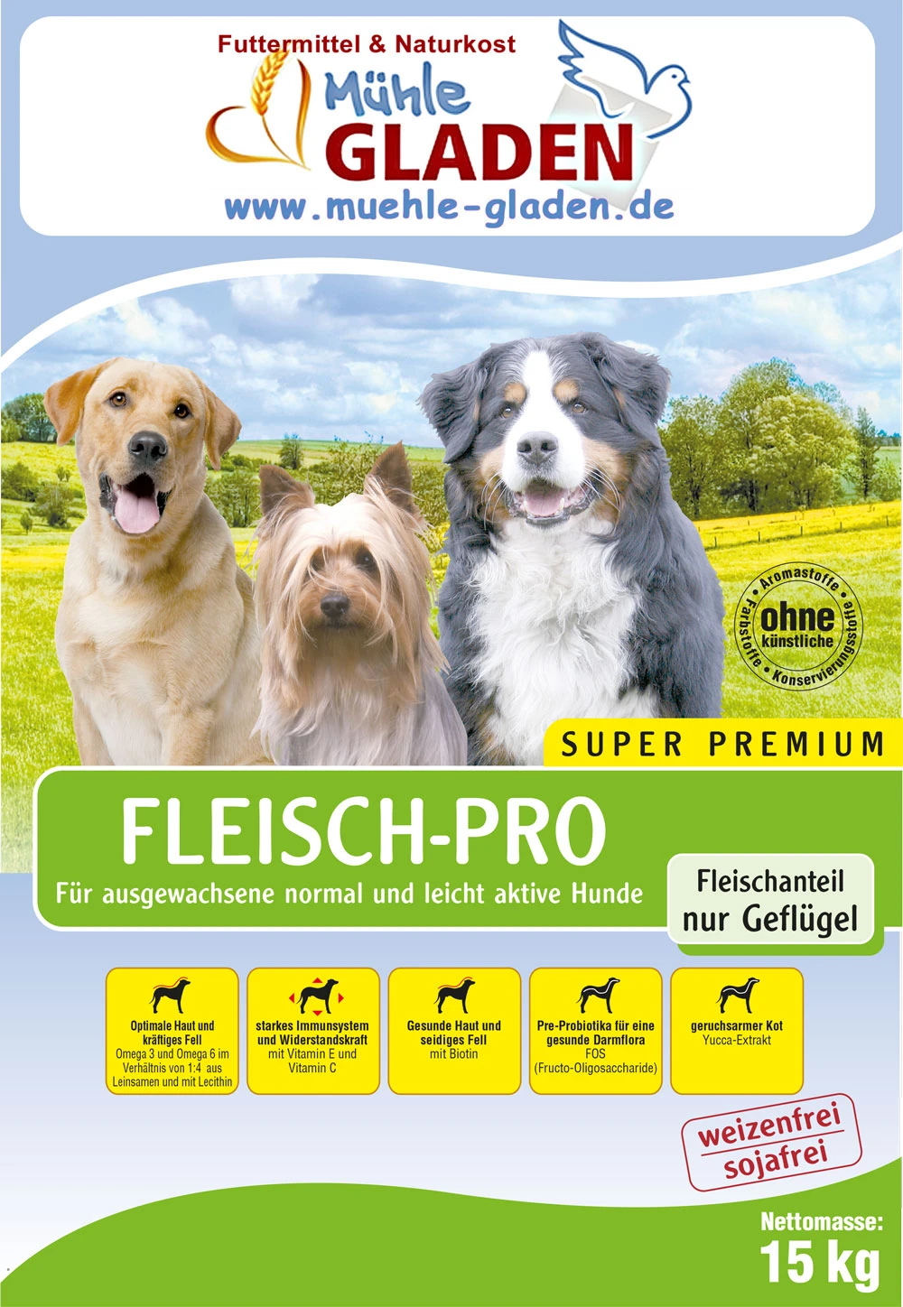 Gladen Fleisch-Pro 2er-Pack 30kg 1 Gladen Fleisch-Pro 2er-Pack 30kg