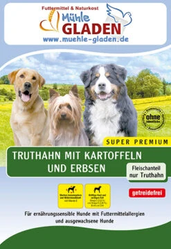 Gladen Truthahn Mit Kartoffel & Erbsen 15kg